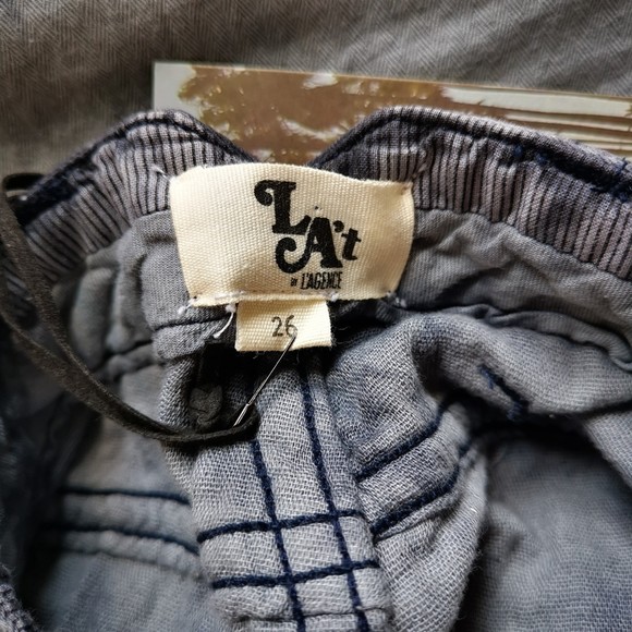 L'agence Tie Dye Boyfriend Pants Blue Tie Dye High Rise Ankle Length Rela New 26 - Picture 5 of 7